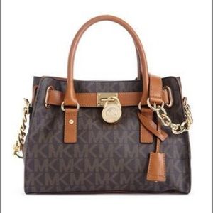 NWT Michael Kors Lge Saffiano Leather Hamilton Bag